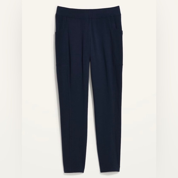 Old Navy High-Waisted Side-Pocket 7/8 Length Leggings, Navy Blue - Picture 6 of 8